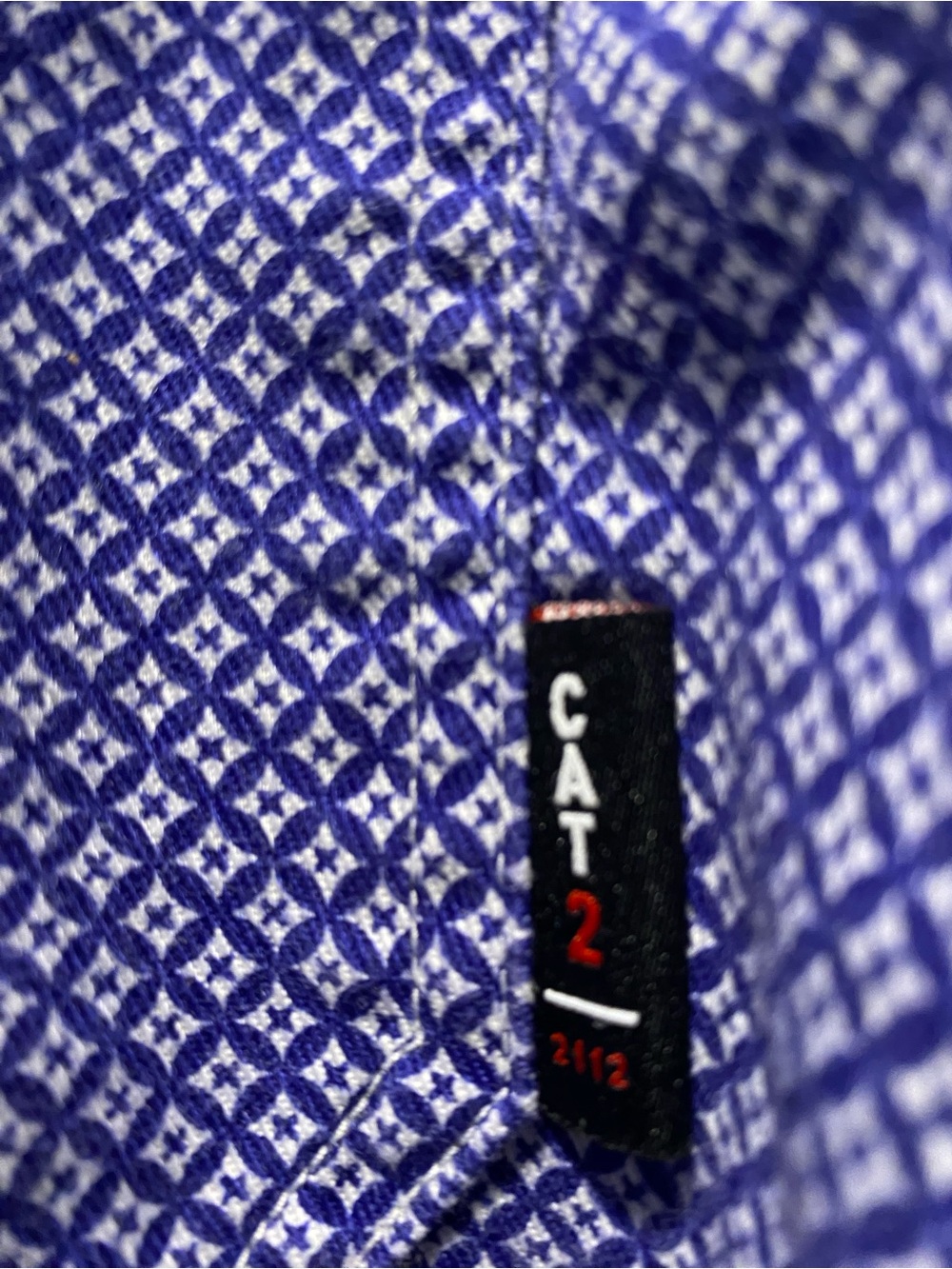 Men's blue Patterned Button-Down Shirt - Picture 3 of 6